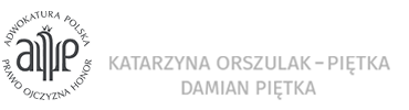 Logo - KANCELARIA ADWOKACKO – RADCOWSKA ADWOKAT KATARZYNA ORSZULAK-PIĘTKA, ADWOKAT DAMIAN PIĘTKA